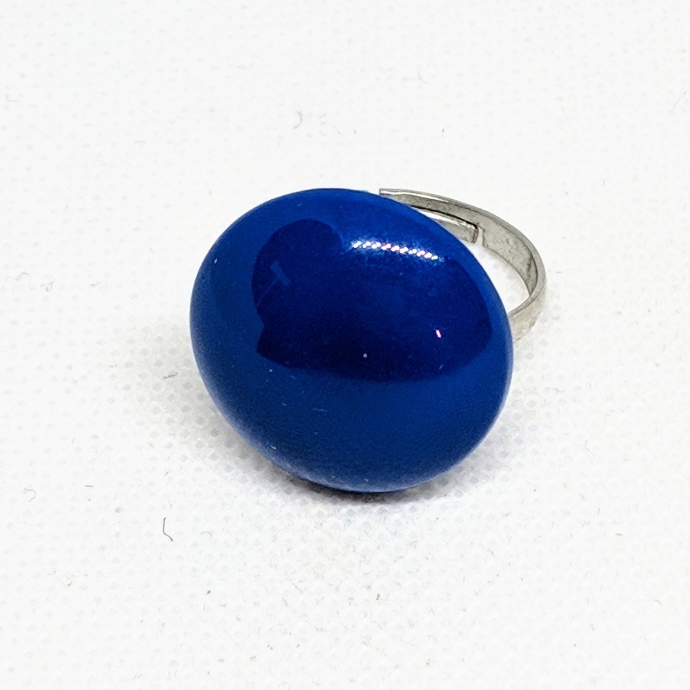 Fun Vintage Blue Adjustable Ring